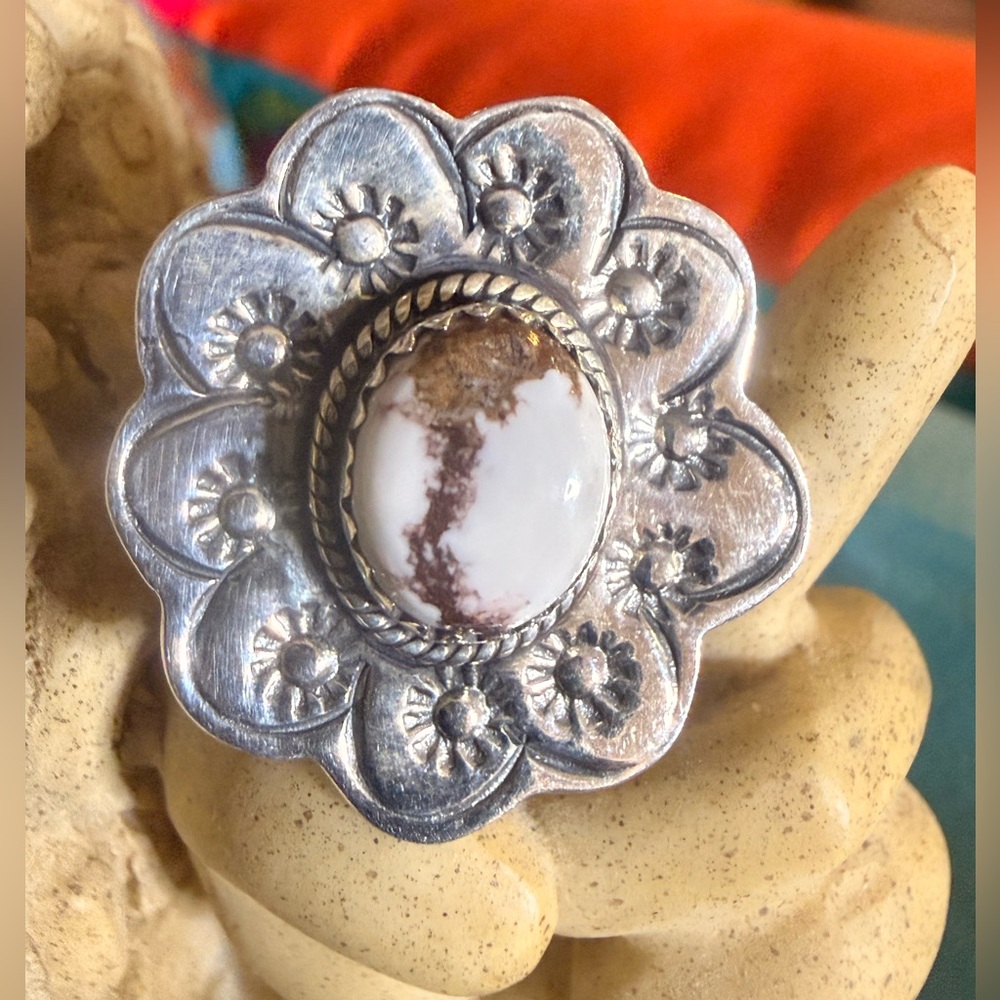 Gorgeous Wild Horse Ring
Set in .925 Sterling Silver 
Size 9